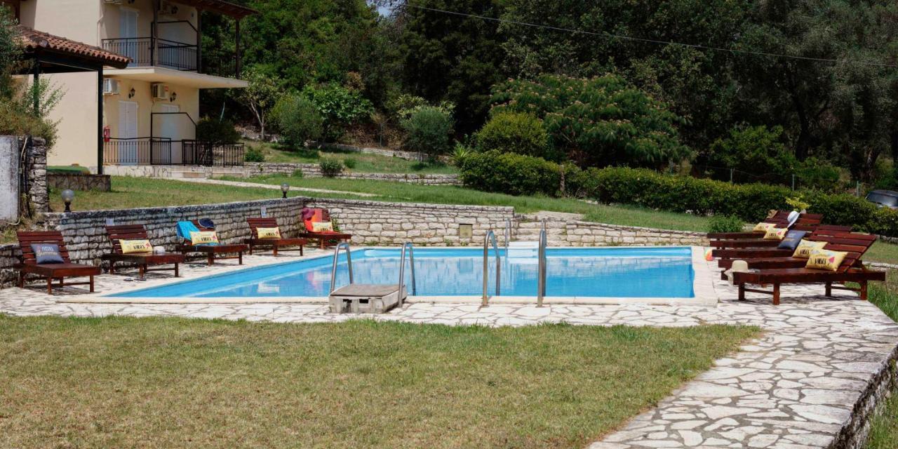 Habitat Villa Corfu Dassia  Bagian luar foto