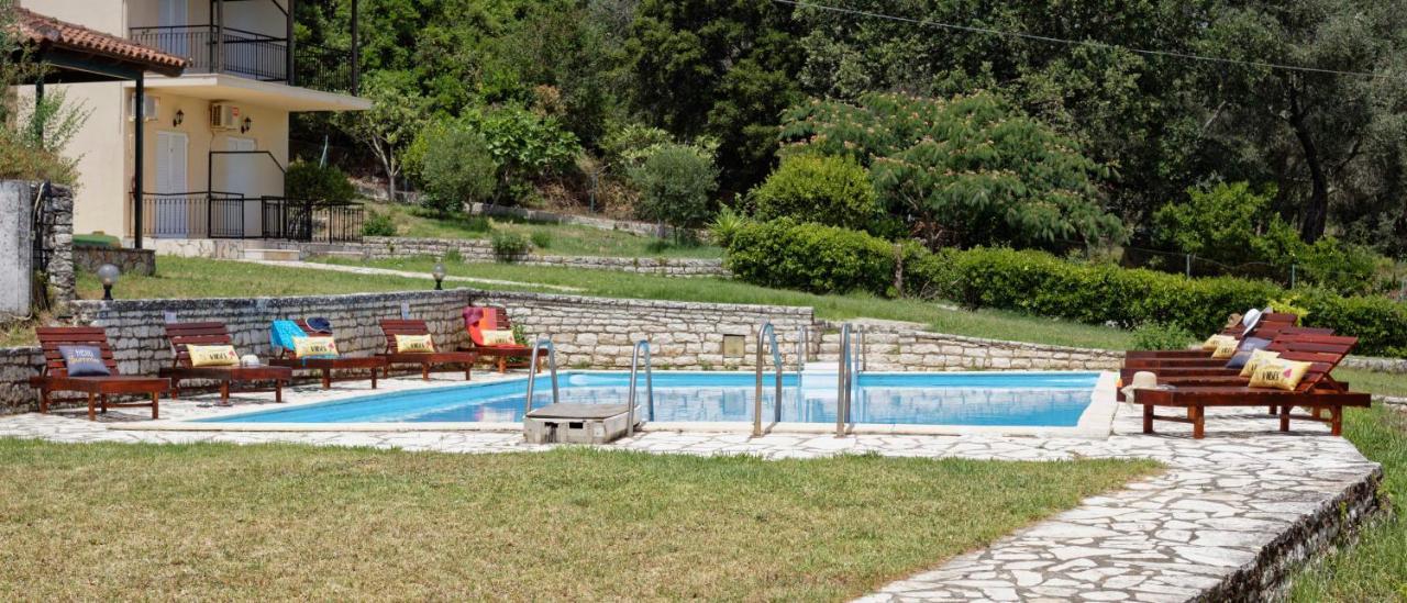 Habitat Villa Corfu Dassia  Bagian luar foto